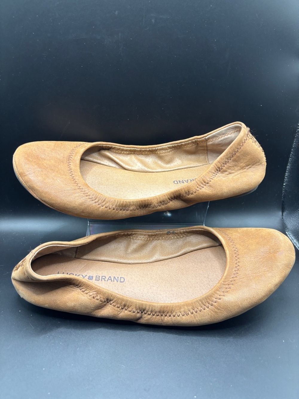 Lucky Brand Brown Leather Ballet Flats - Picture 5 of 6
